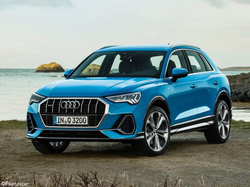 Face avant de l'Audi Q3 2019